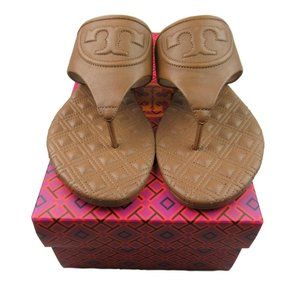 Tory Burch Fleming Quilted Flat Thong Sandal 8